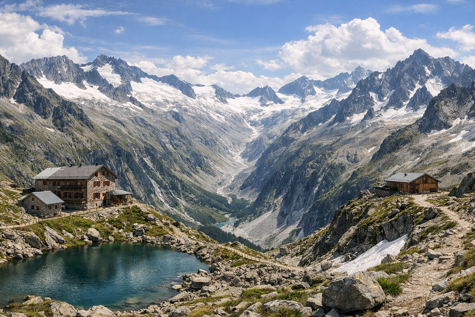 Austria, Tirol. La Alta Ruta de Berlín es una exigente travesía de alta montaña por los Alpes de Zillertal, con pasos por puertos de montaña, panorámicas de glaciares y pernoctaciones en refugios de montaña. Dificultad: alta. Temporada: julio - septiembre.