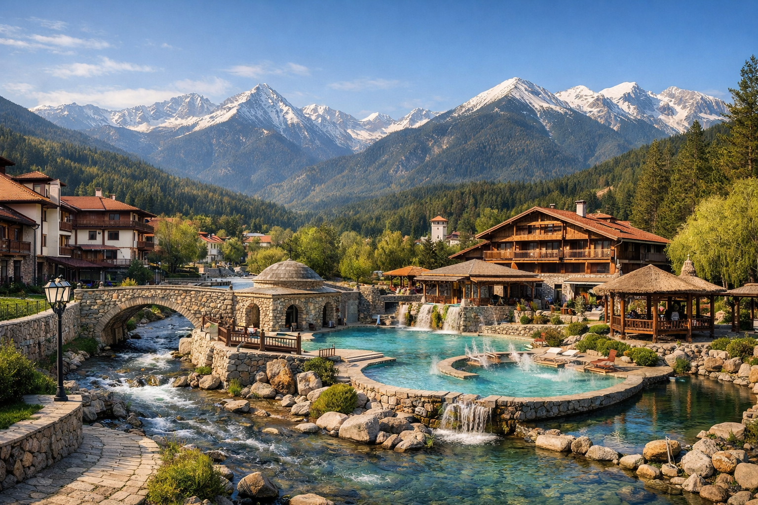 Bansko - Dobrinischte Thermalbäder und das Piringebirge