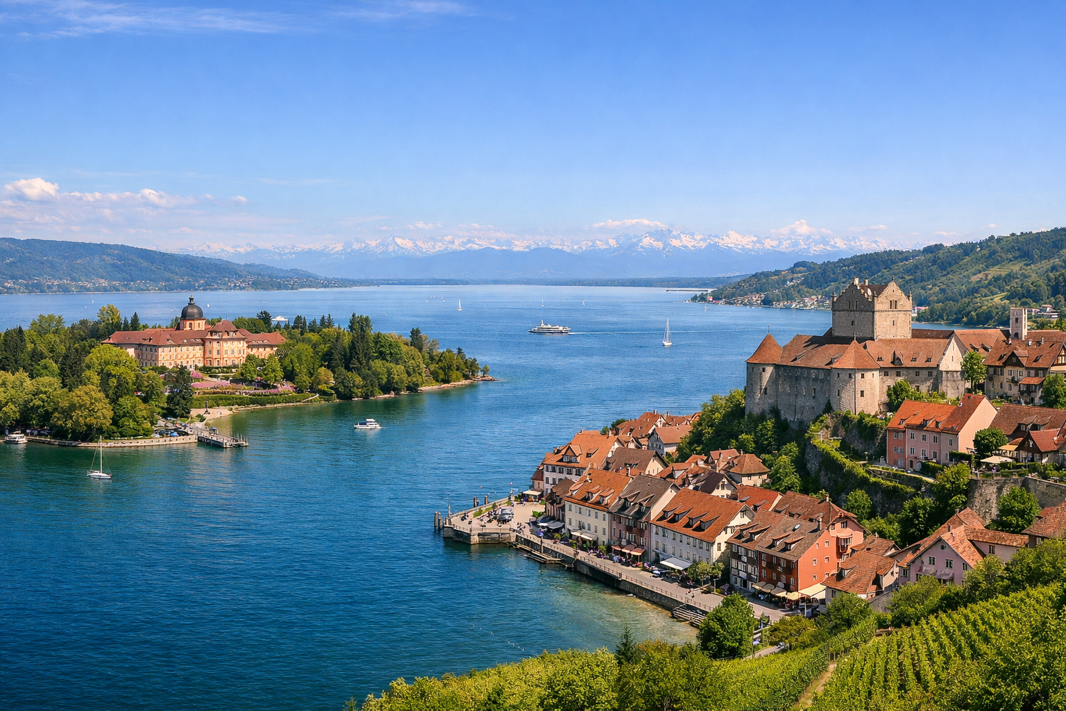 Bodensee Konstanz Insel Mainau Meersburg