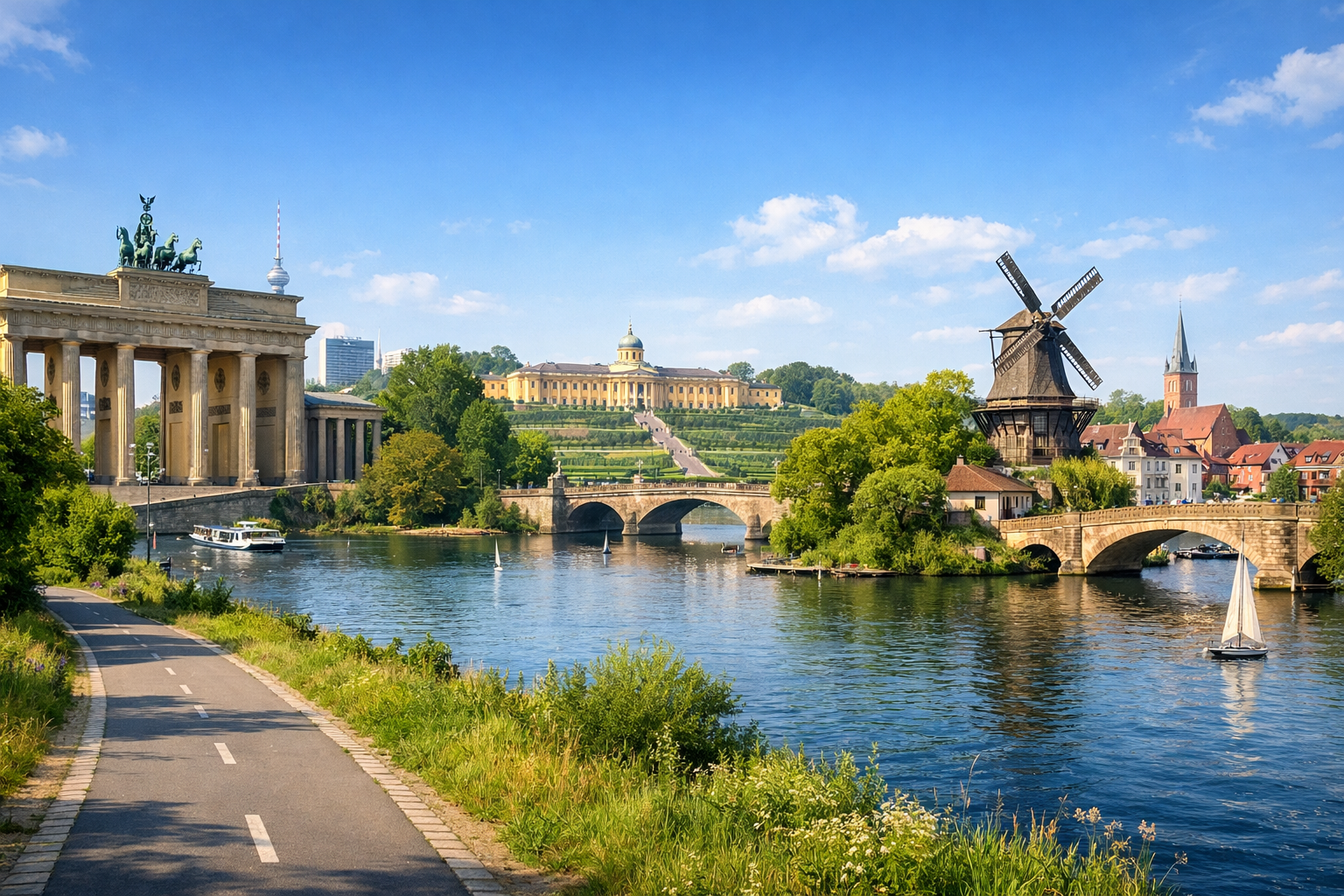 BRANDEBURGO - Ruta en bicicleta Berlín - Potsdam - Werder