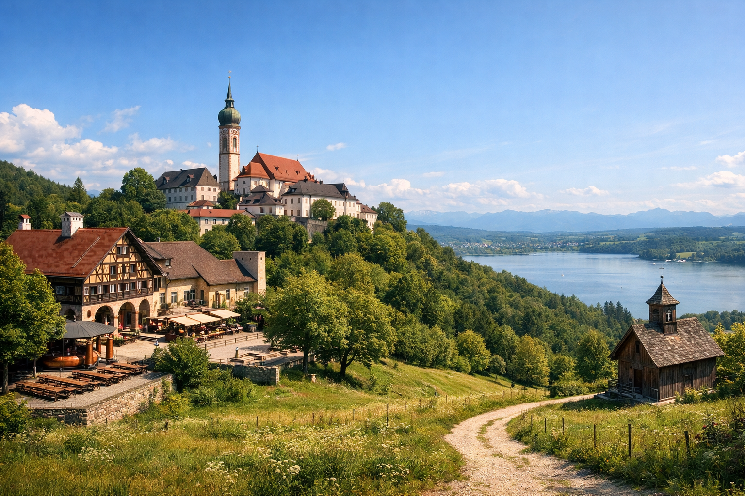 Alemania, Baviera. Ruta cervecera por el monasterio de Andechs con visita a Klosterbrauerei Andechs, la cervecería del monasterio y un paseo por los alrededores de la región de Starnberg.