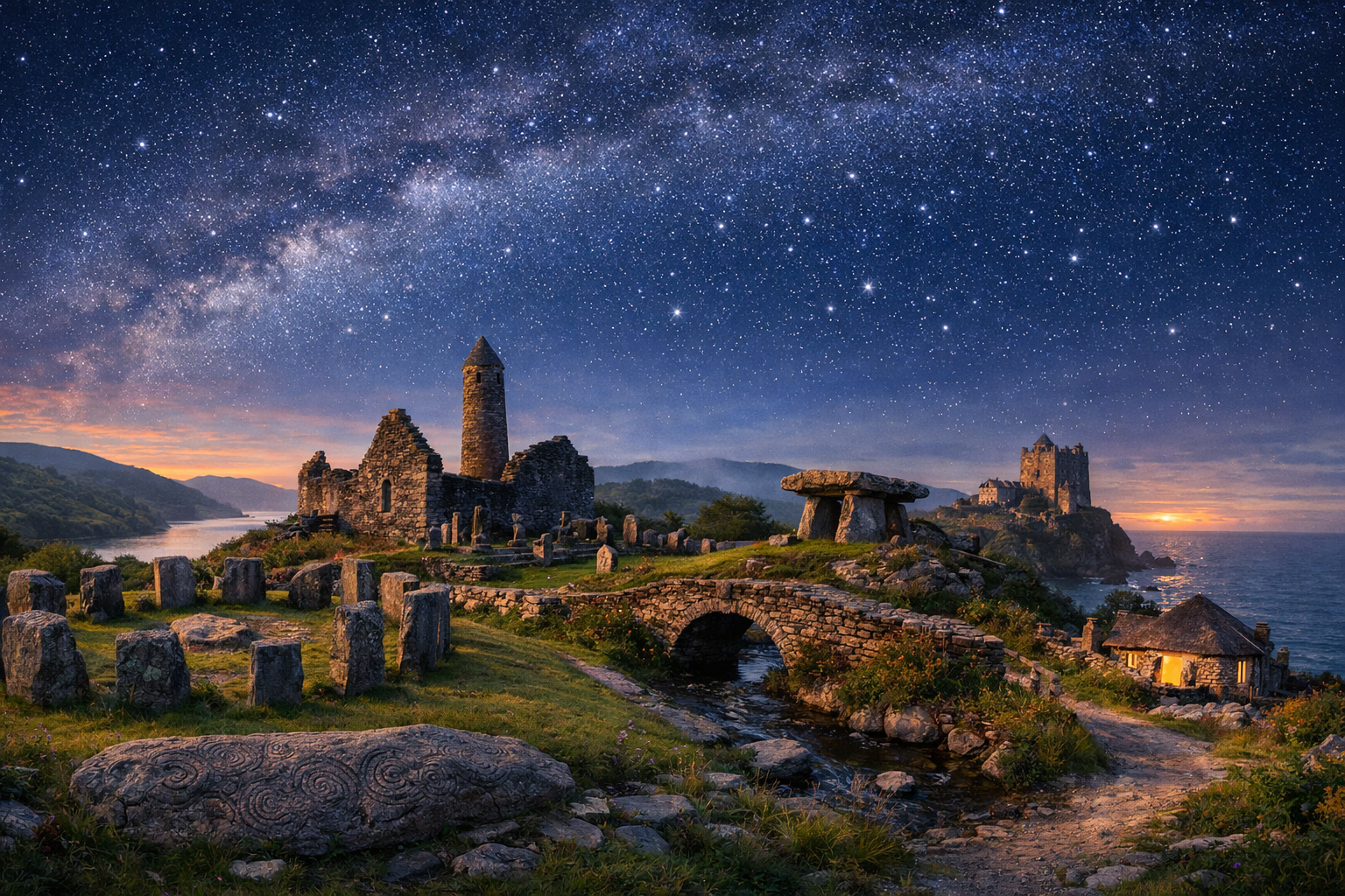 Irland, Grafschaft Cork. Steinkreise und alte Symbole. Eine gemütliche Route zu den archäologischen Stätten im Südwesten Irlands mit Sternenbeobachtung, Spaziergängen und dem Kennenlernen lokaler Legenden.