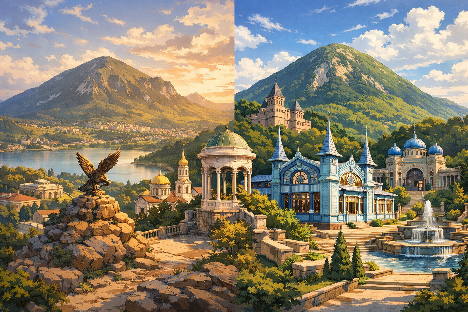 皮亚季戈尔斯克 + 热列兹诺沃茨克