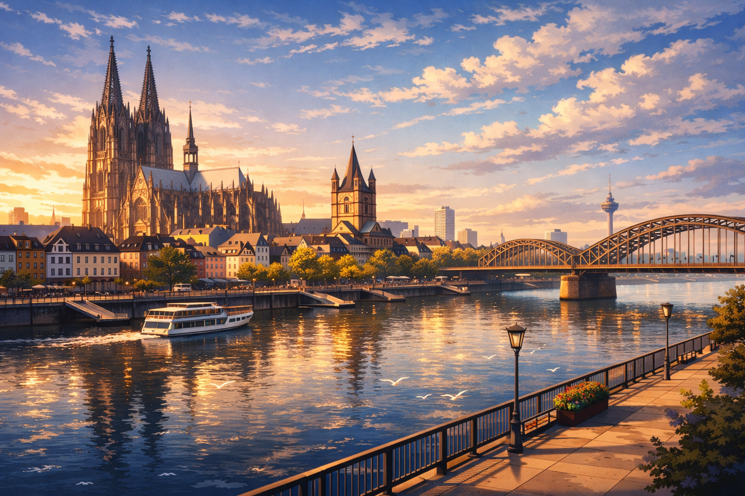 COLOGNE • THE CATHEDRAL AND THE RHINE PROMENADES