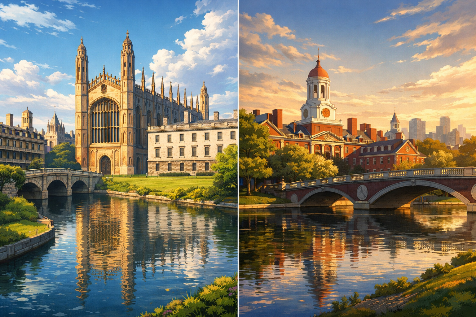 Cambridge and Harvard