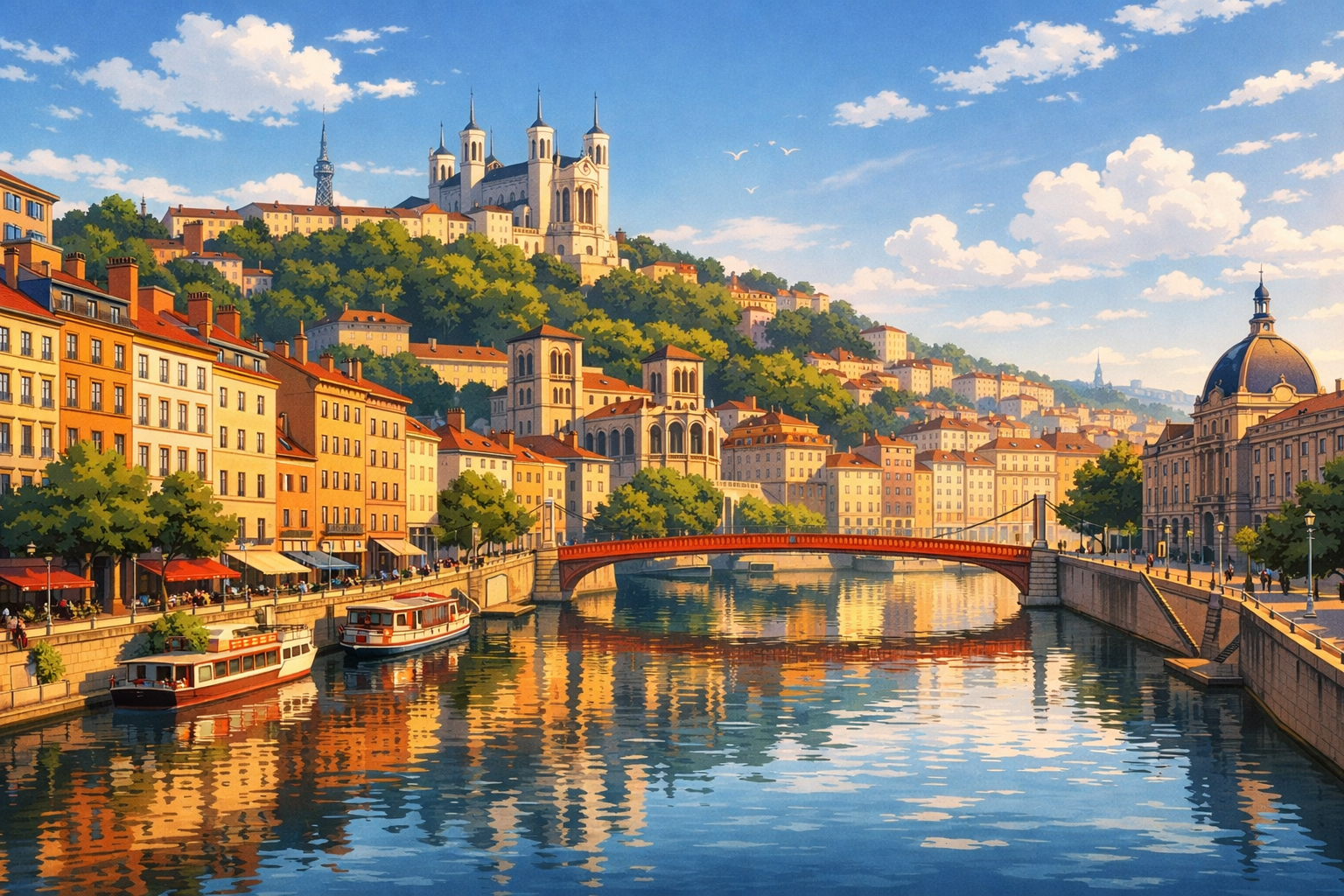 ליון — הרבעים הגסטרונומיים וגדות הרון