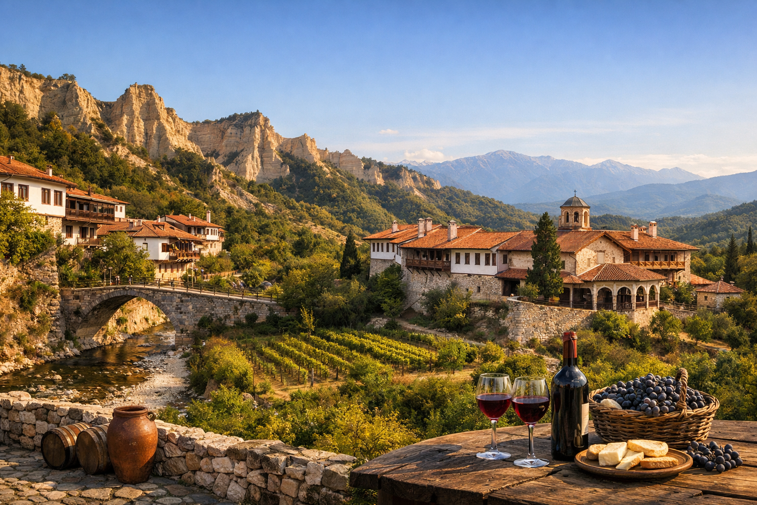 Melnik - Roshen-Kloster Wein und Geschichte