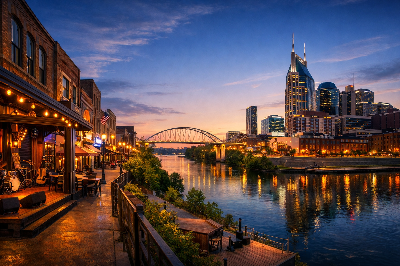 Nashville - country music, bars and live concerts