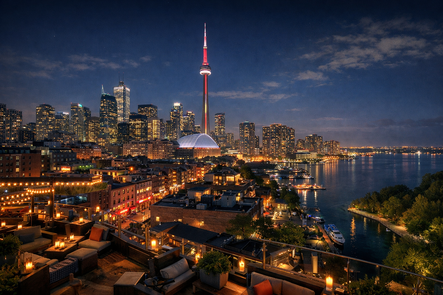 Nacht-Toronto - Bars Clubs Dachterrassen
