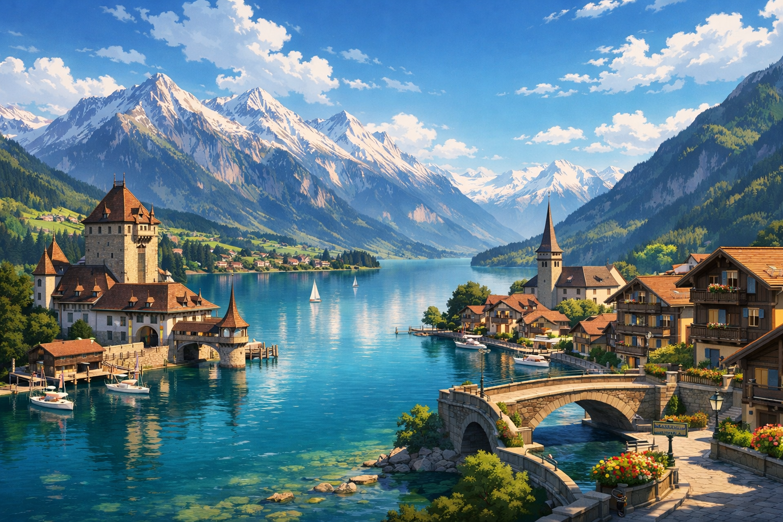 Lakes and Peaks of Interlaken