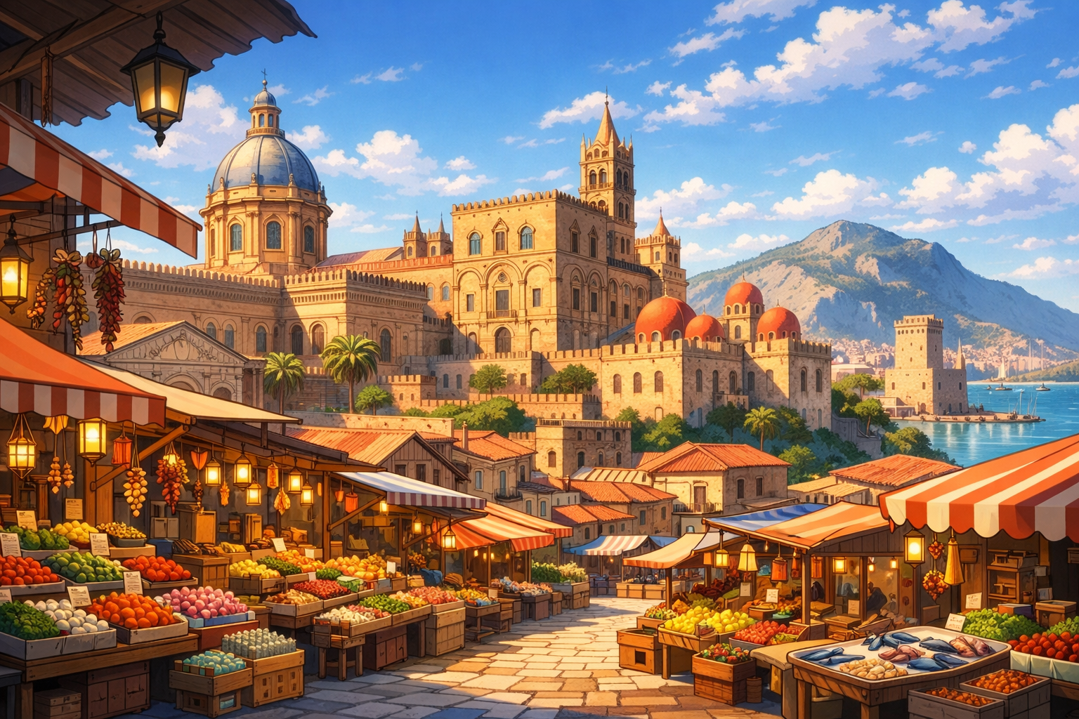 פלרמו • שווקים וארמונות נורמניים