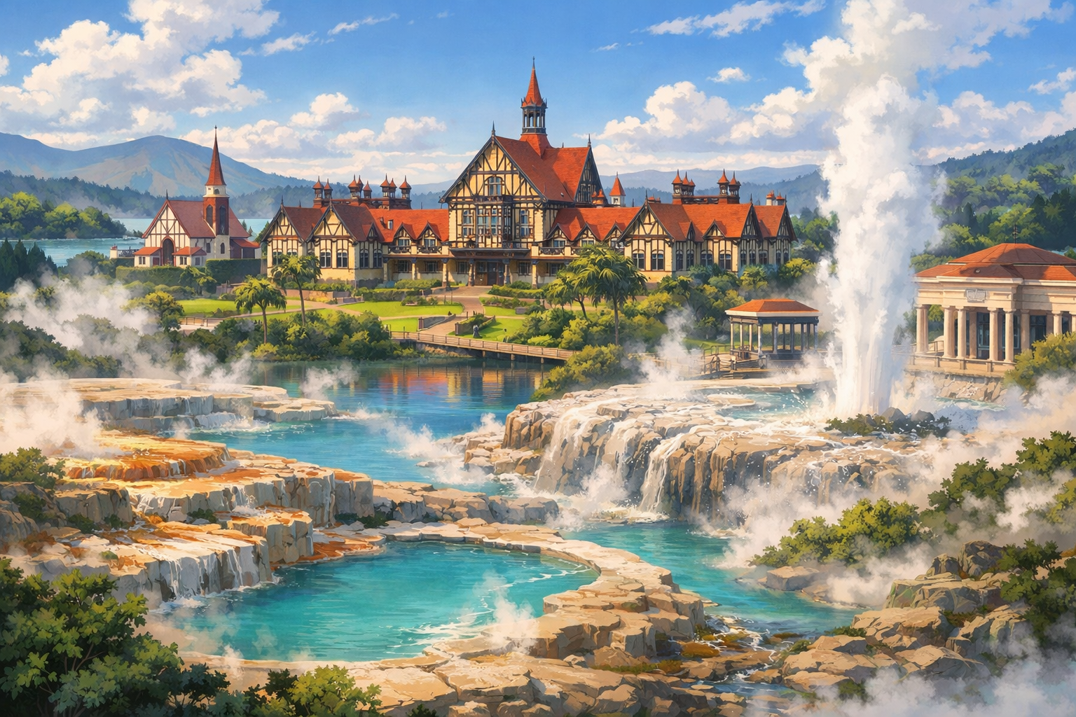 Rotorua and thermal springs