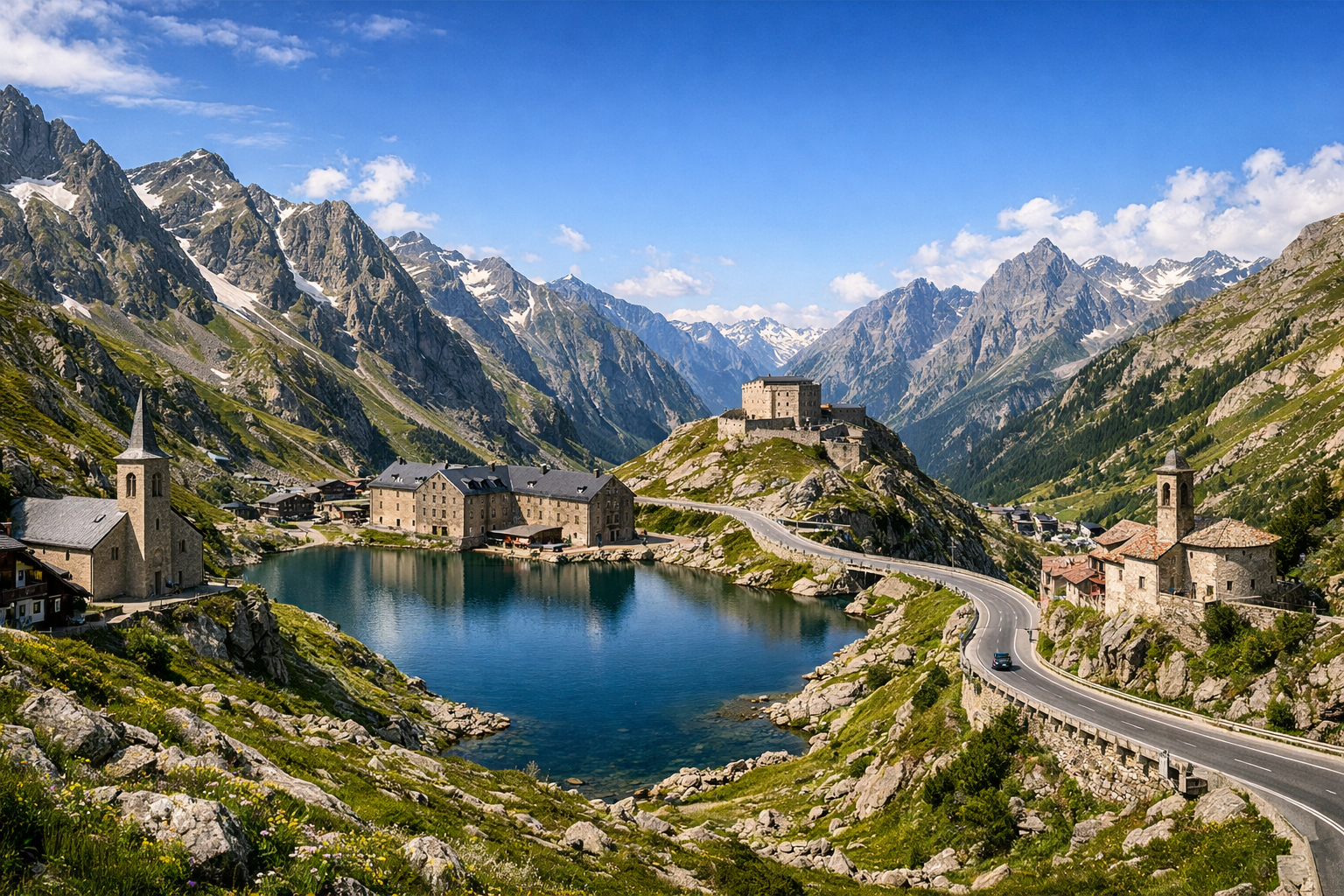 سويسرا وإيطاليا. Tour du Saint-Bernard: رحلة مشي دائرية حول ممر سان برنار الكبير. مستوى الصعوبة: عالٍ. الموسم: يوليو - أغسطس.