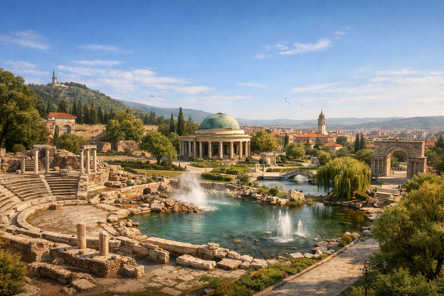 Stara Zagora - antiquity, parks, and mineral springs