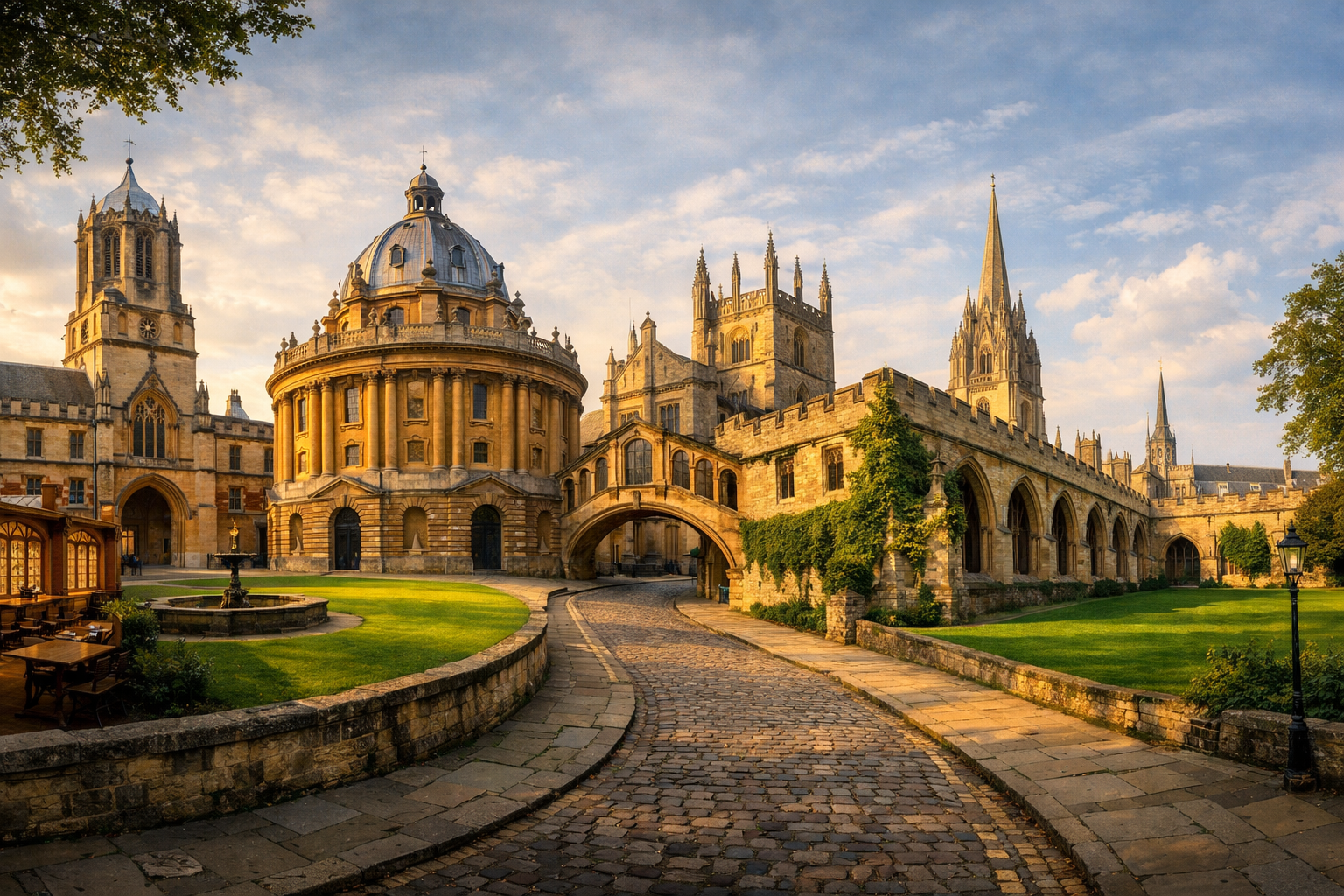 Großbritannien, Oxford. Route durch Universitätsinnenräume und Höfe, die in den Harry-Potter-Filmen zu sehen waren: Christ Church, Bodleian Library, New College und das historische Zentrum.