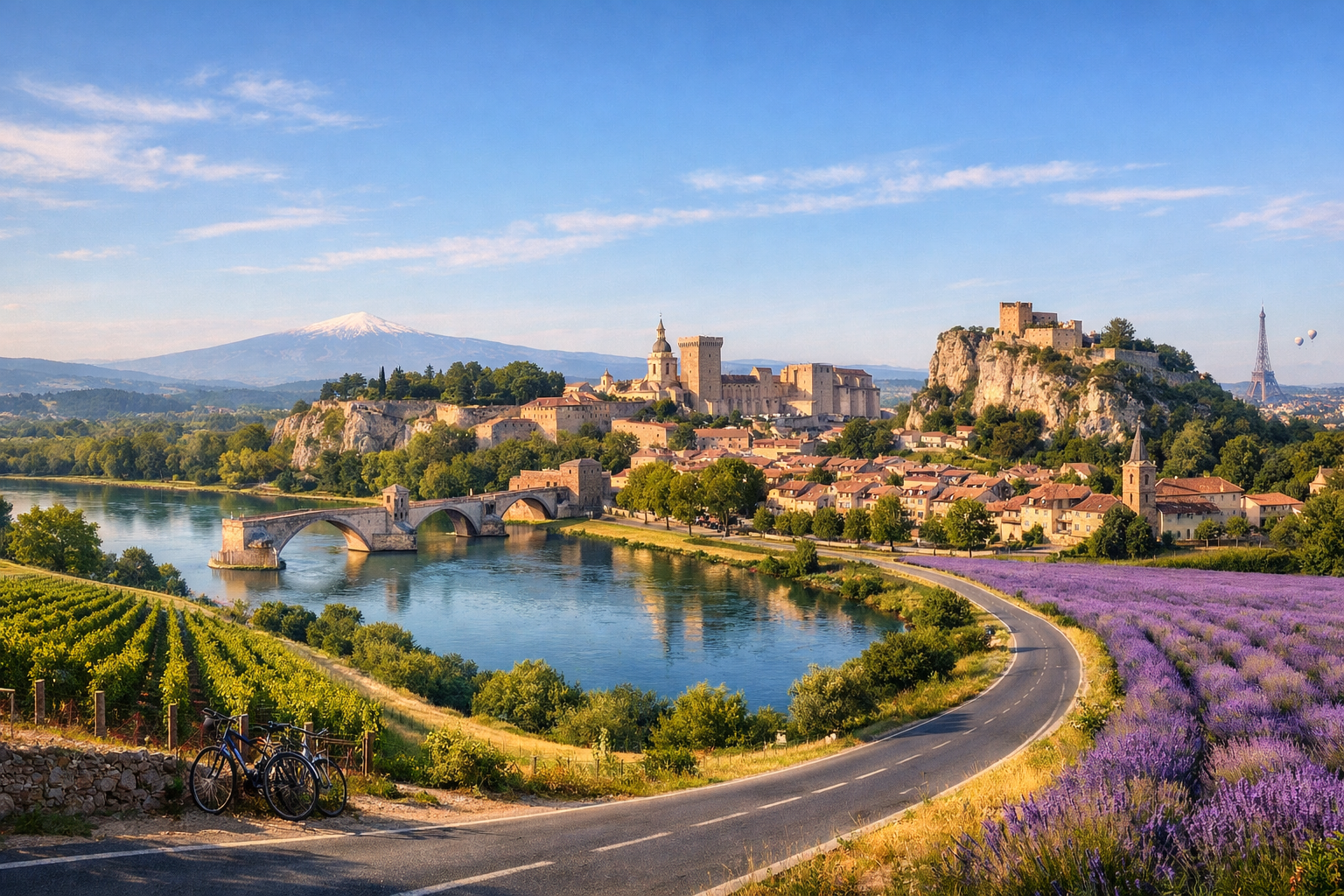 Cycling tour of France