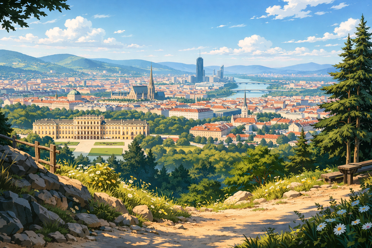 Vienna. Hiking tour.