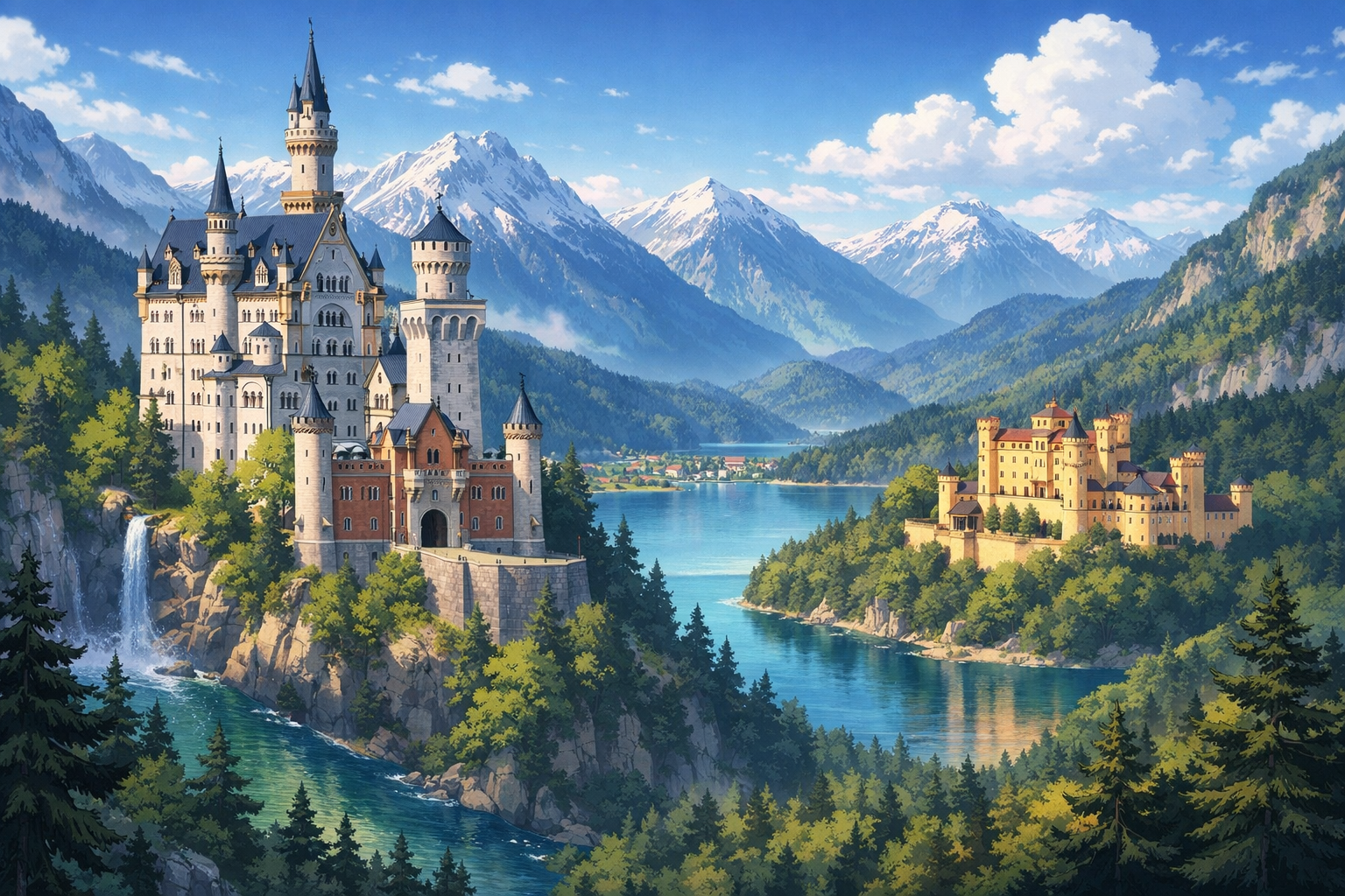 القصور الملكية في بافاريا